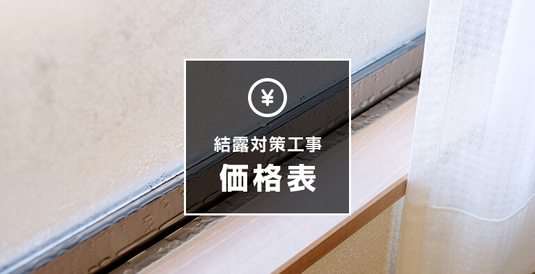 結露対策工事価格表