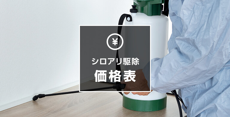 シロアリ駆除工事価格表
